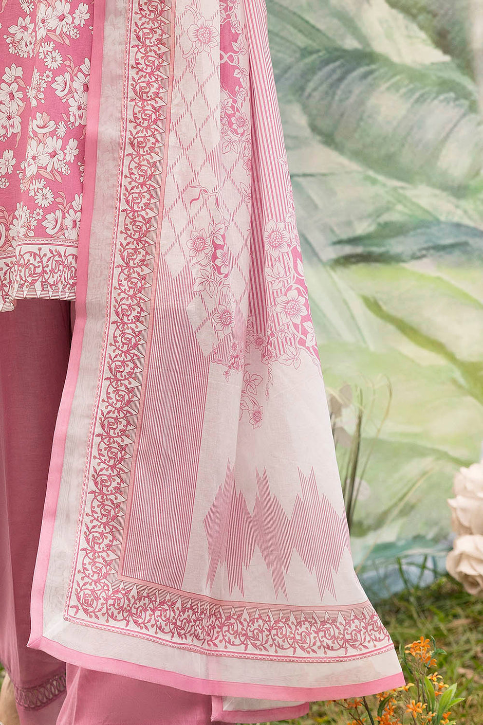 3 Piece Printed Lawn Suit with Dupatta