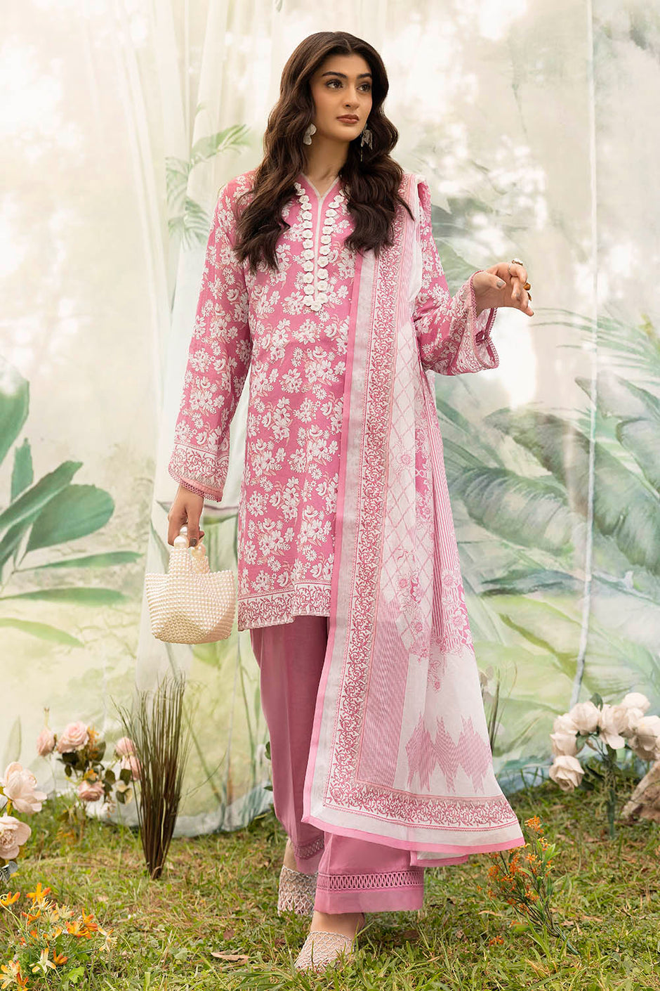 3 Piece Printed Lawn Suit with Dupatta