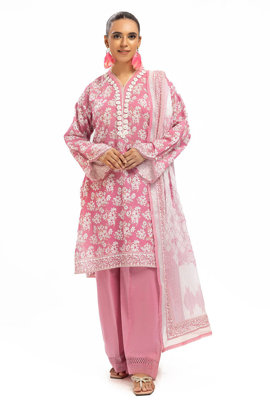 3 Piece Printed Lawn Suit with Dupatta SD-52161
