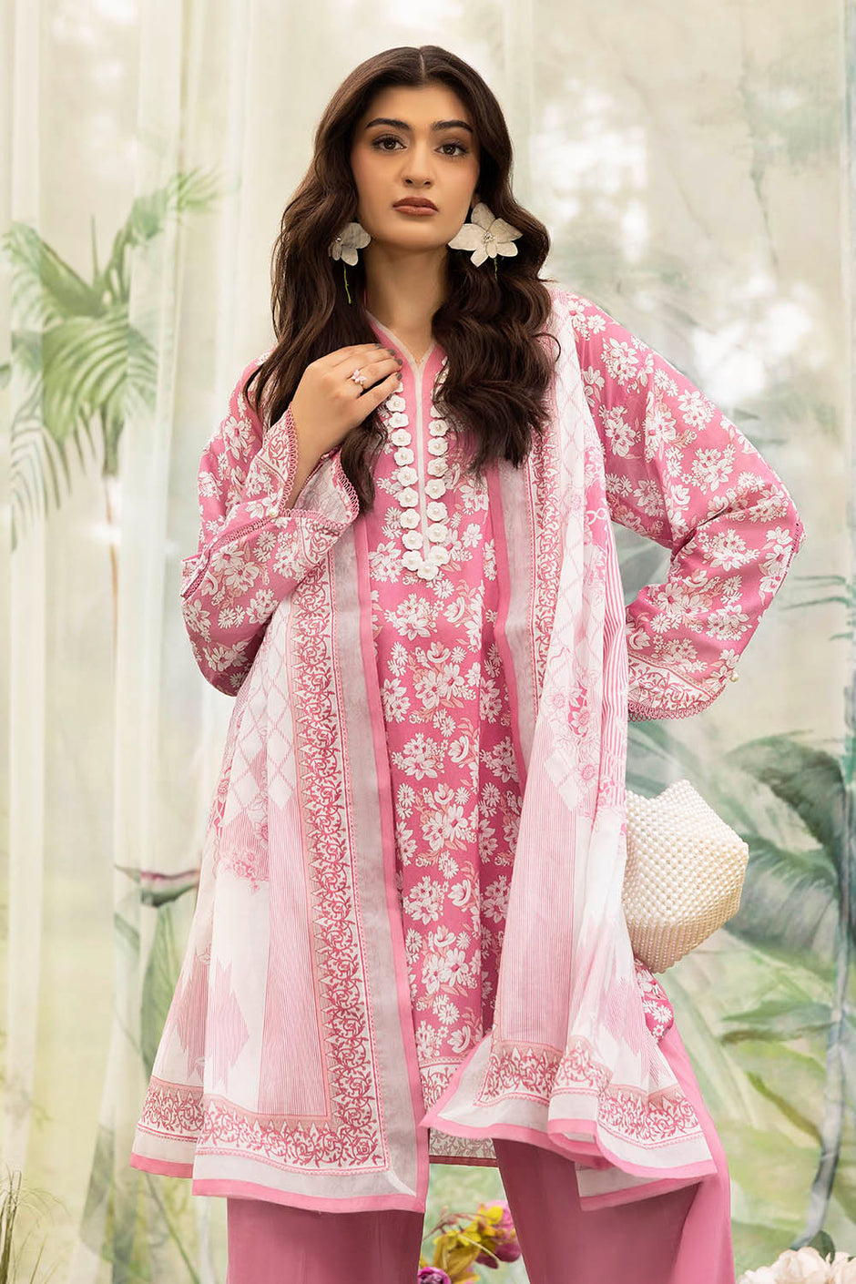 3 Piece Printed Lawn Suit with Dupatta