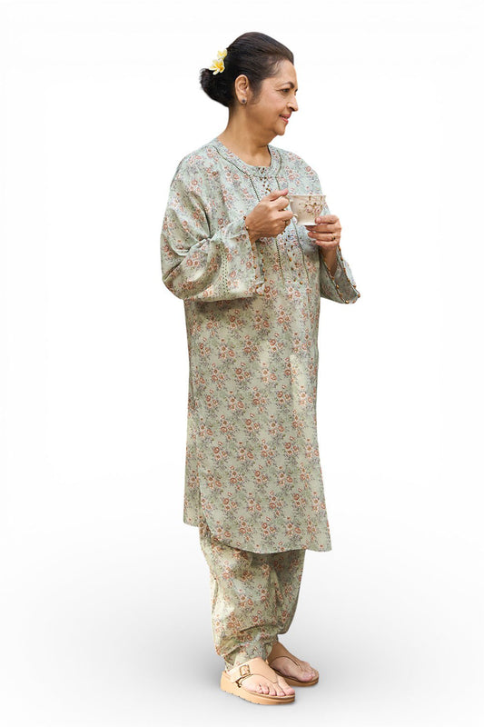 1 Piece Printed Lawn Shirt SL-62027