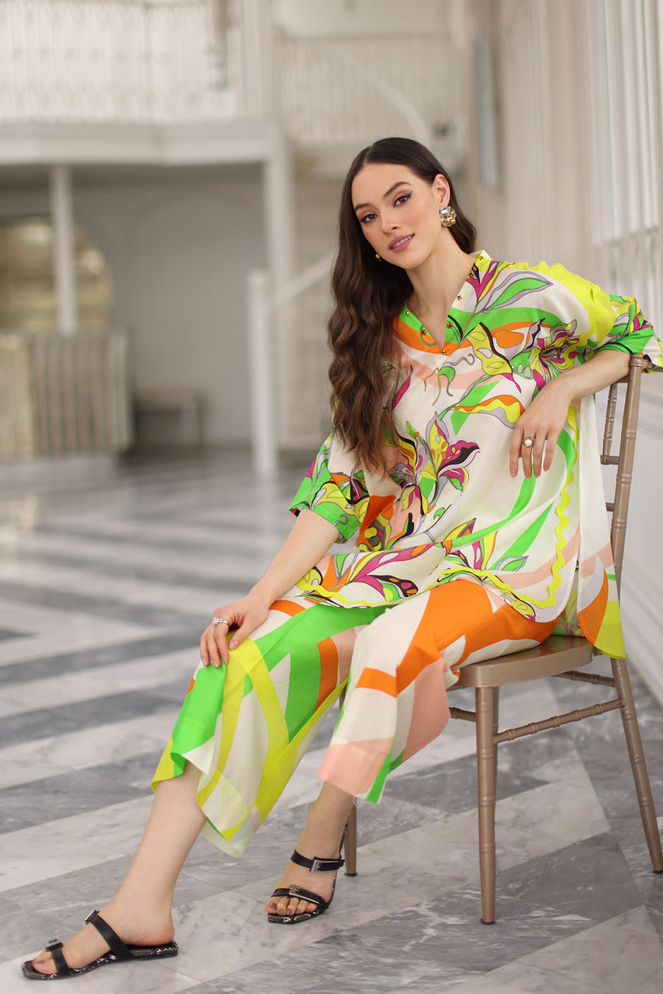 2 Piece Printed Lawn Suit with Printed Trouser