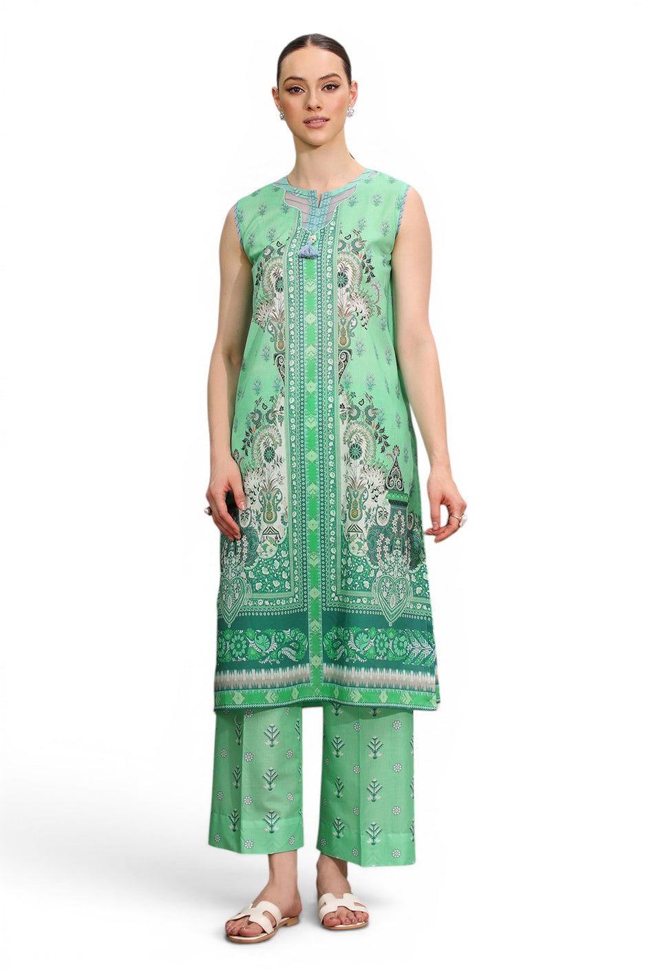 2 Piece Printed Lawn Suit with Printed Trouser