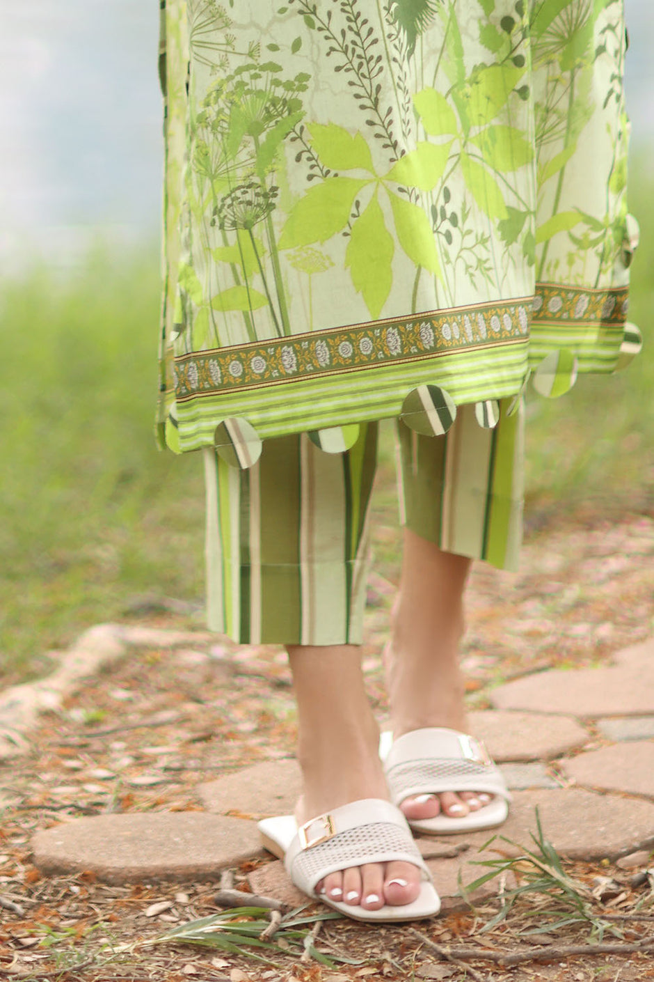 2 Piece Printed Lawn Suit with Printed Trouser
