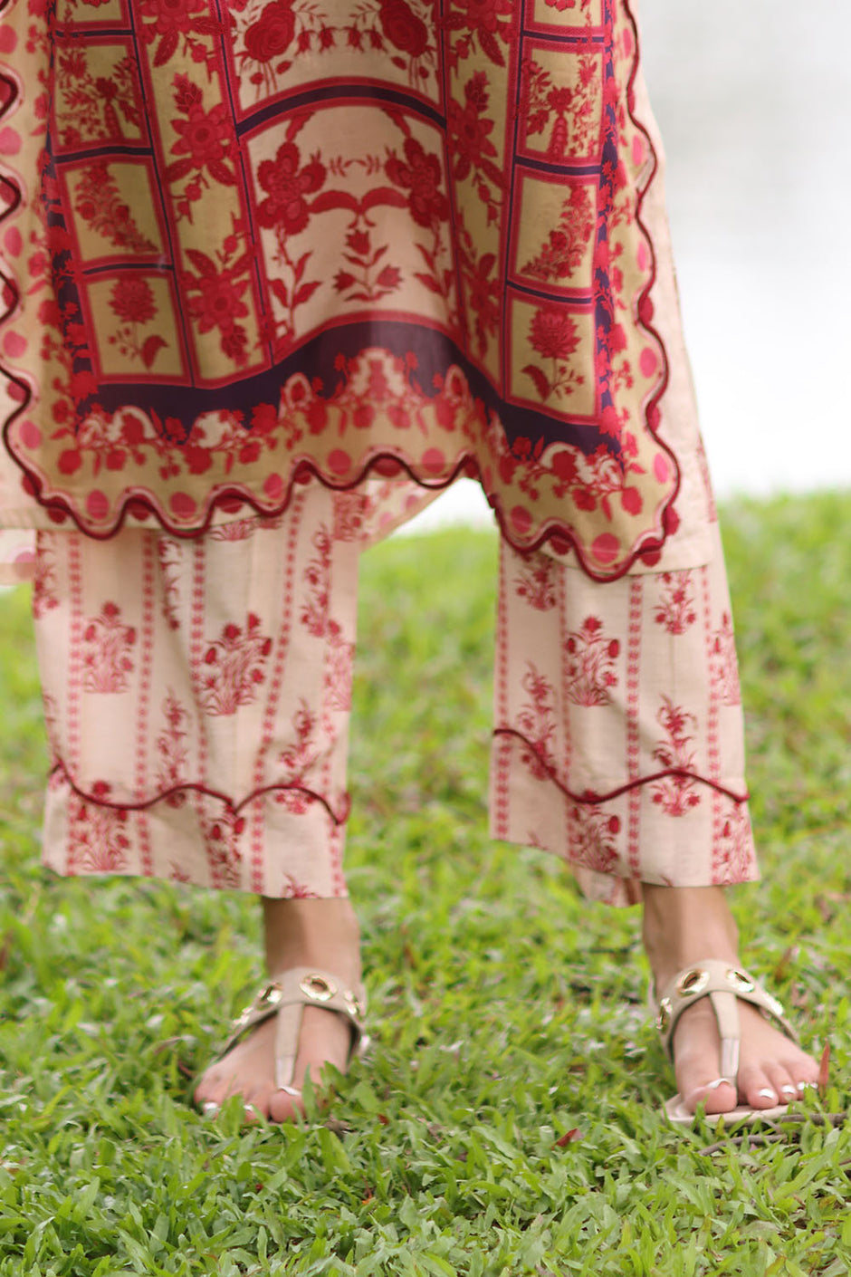 2 Piece Printed Lawn Suit with Printed Trouser