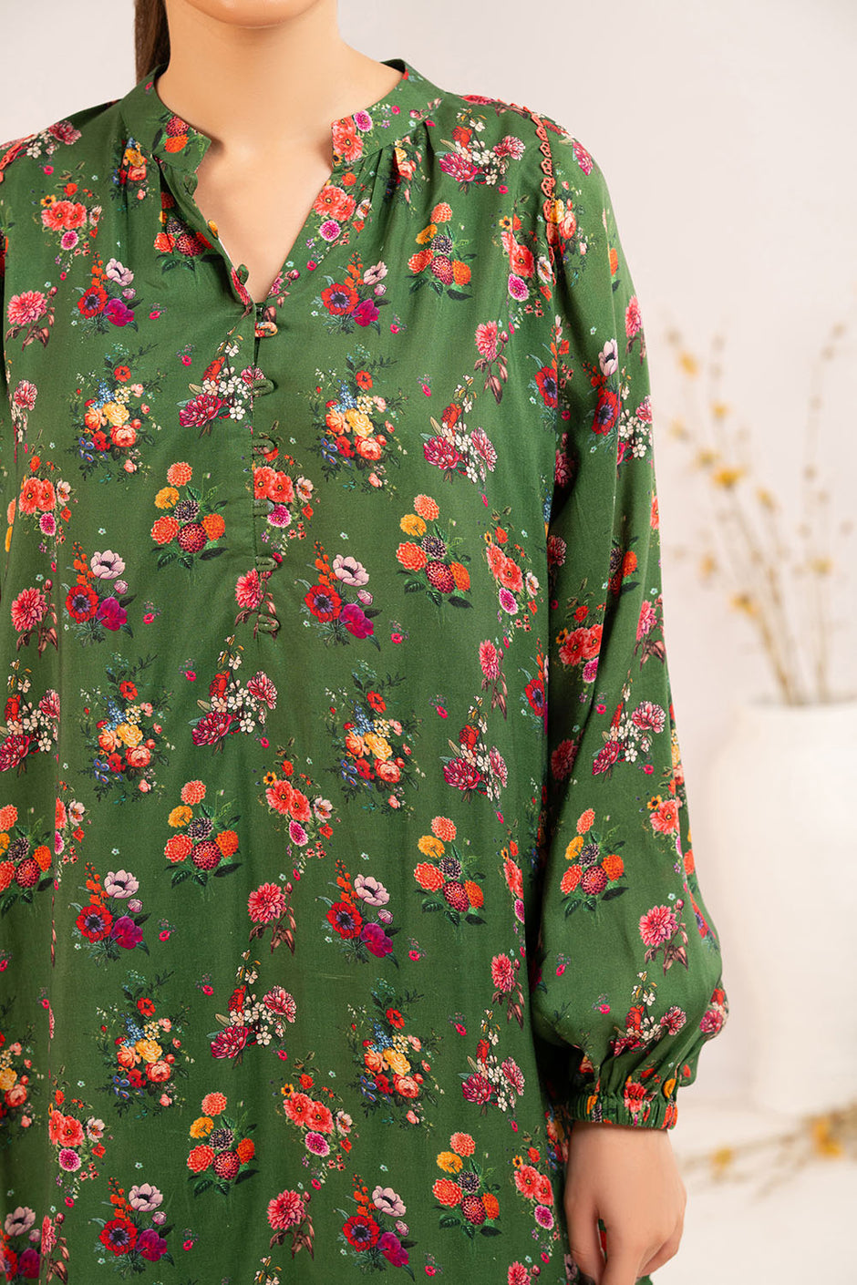 1 Piece Printed Linen Shirt