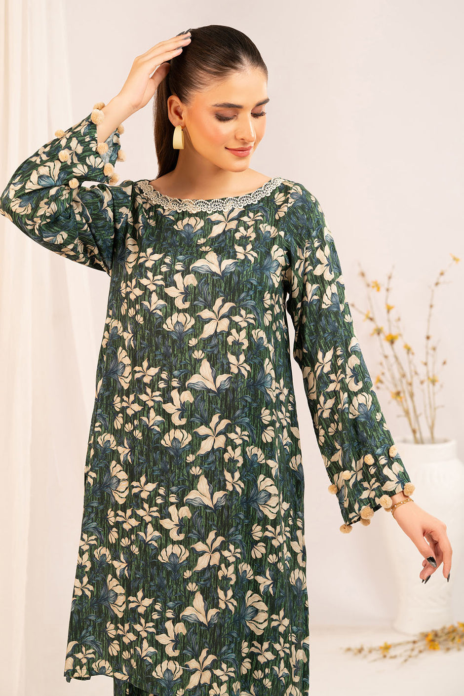 1 Piece Printed Linen Shirt