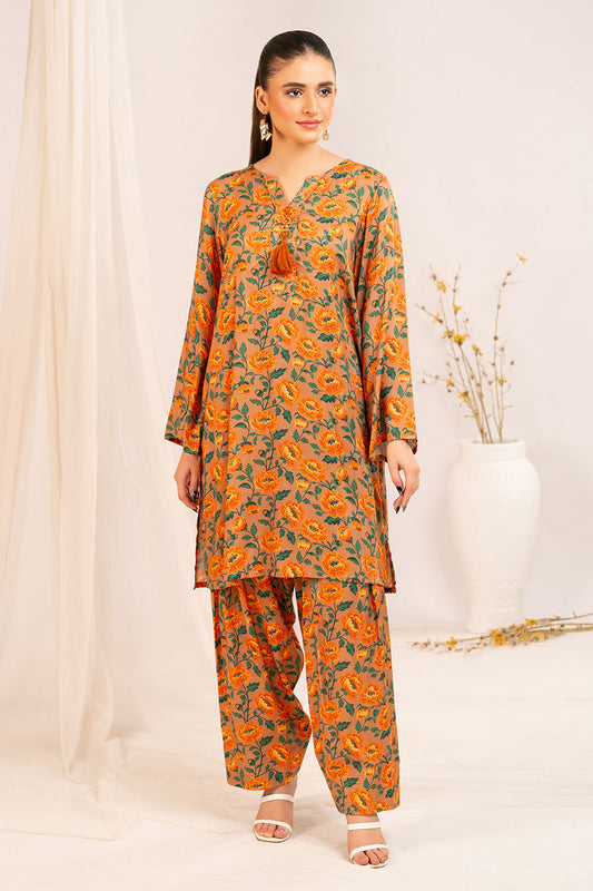 1 Piece Printed Linen Shirt SV-52009