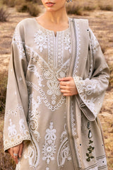 3 Piece Unstitched Embroidered Pashmina Suit with Gold and Lacquer Printed Shawl AP-52003 3 Piece Unstitched Embroidered Pashmina Suit with Gold and Lacquer Printed Shawl AP-52003