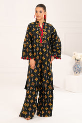 2 Piece Printed Slub Viscose Suit WNST-52004