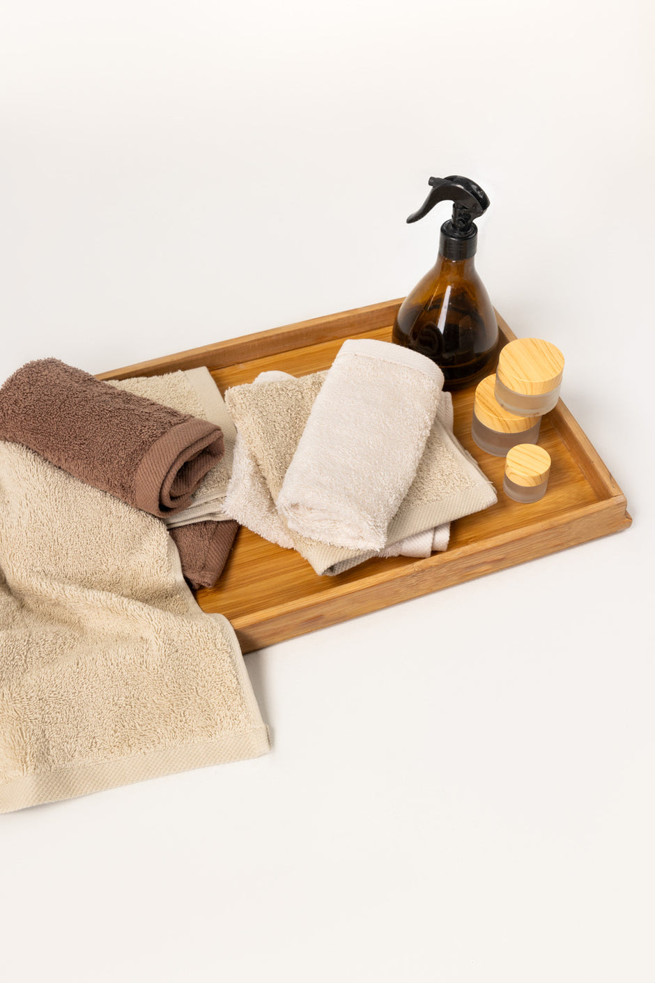 Pyote 4 Pcs Combed Face Towel Set