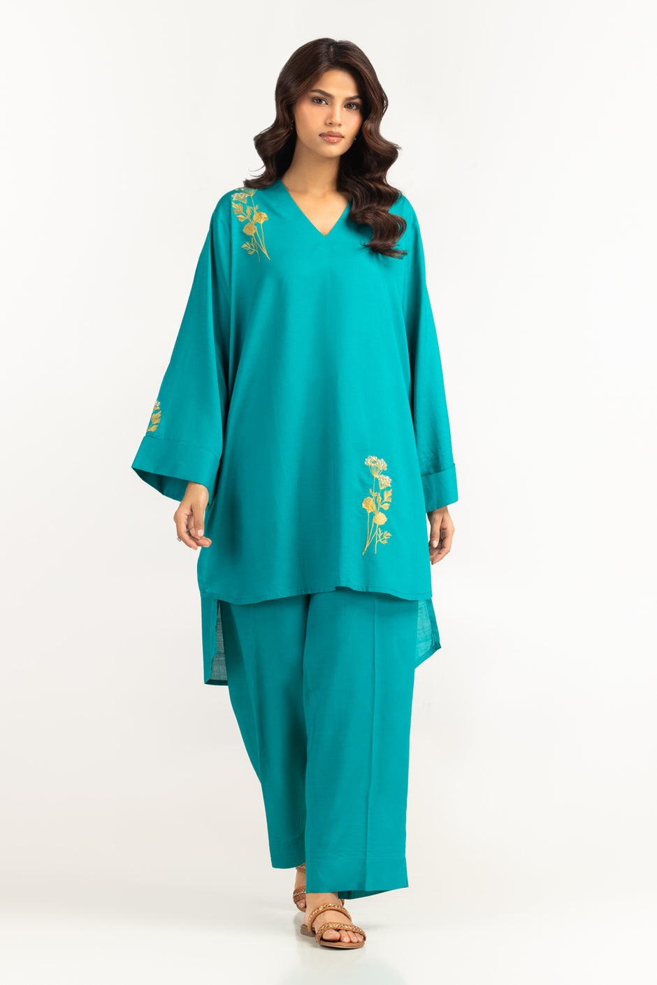 Rawsilk Embroidered Co-Ord Set IUSTTS-1467