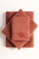 Redwood 3pcs Embroidered Towel Set