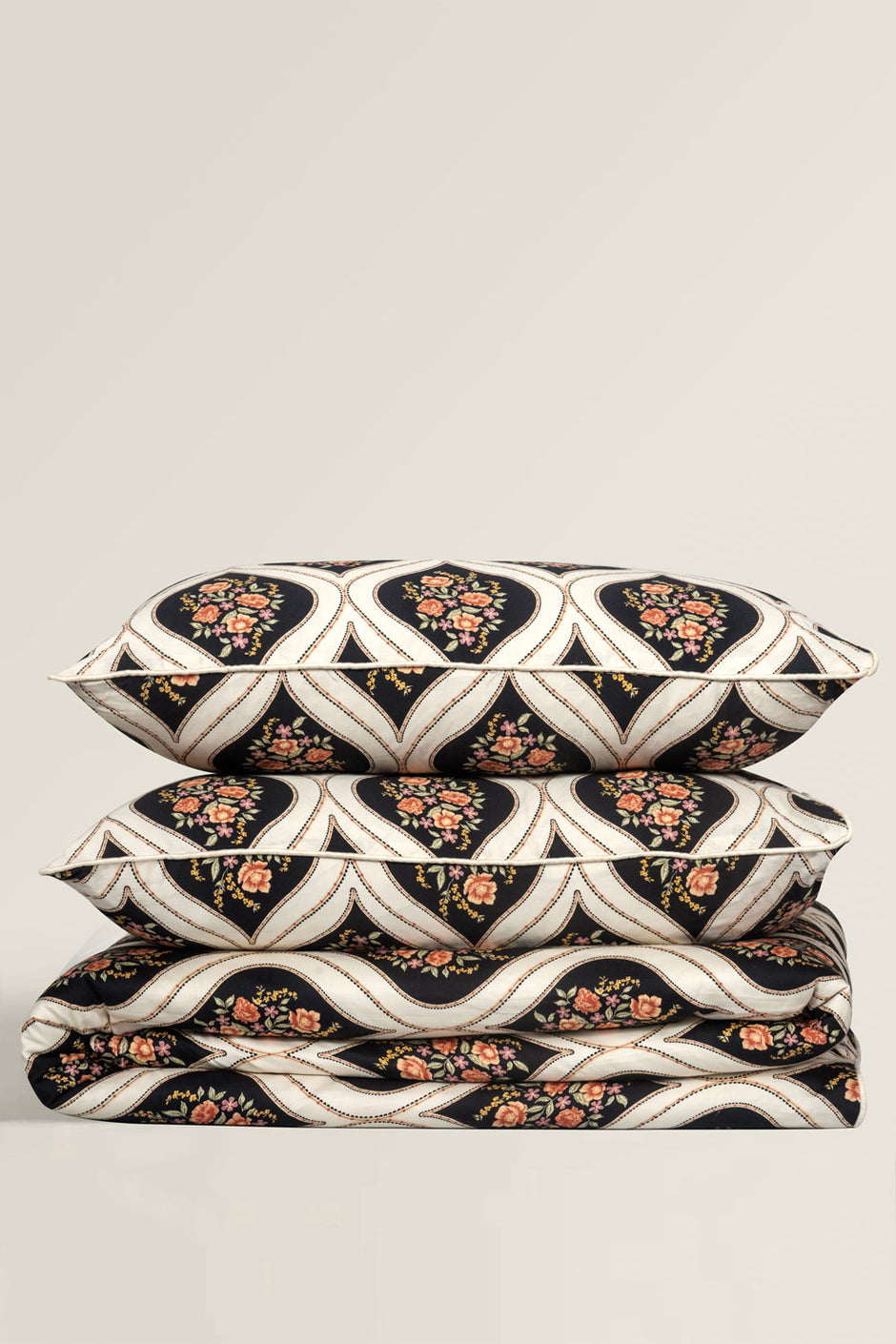 Rose Ogee T-200 Quilt Cover Set