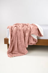 AW25-Rose Cloud Double Ply Fleece Throw AW25-Rose Cloud Double Ply Fleece Throw