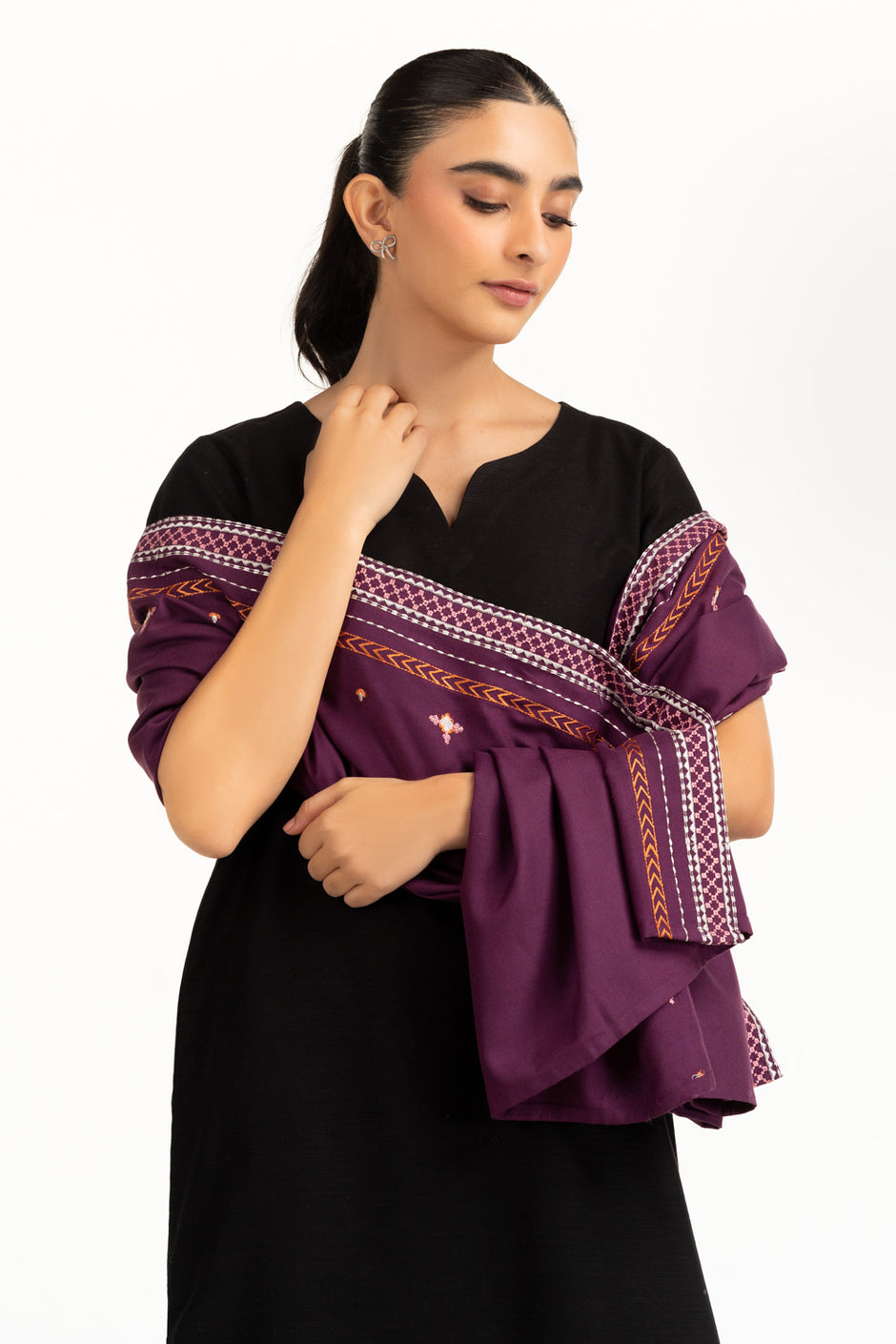 Acrylic Embroidered Stole