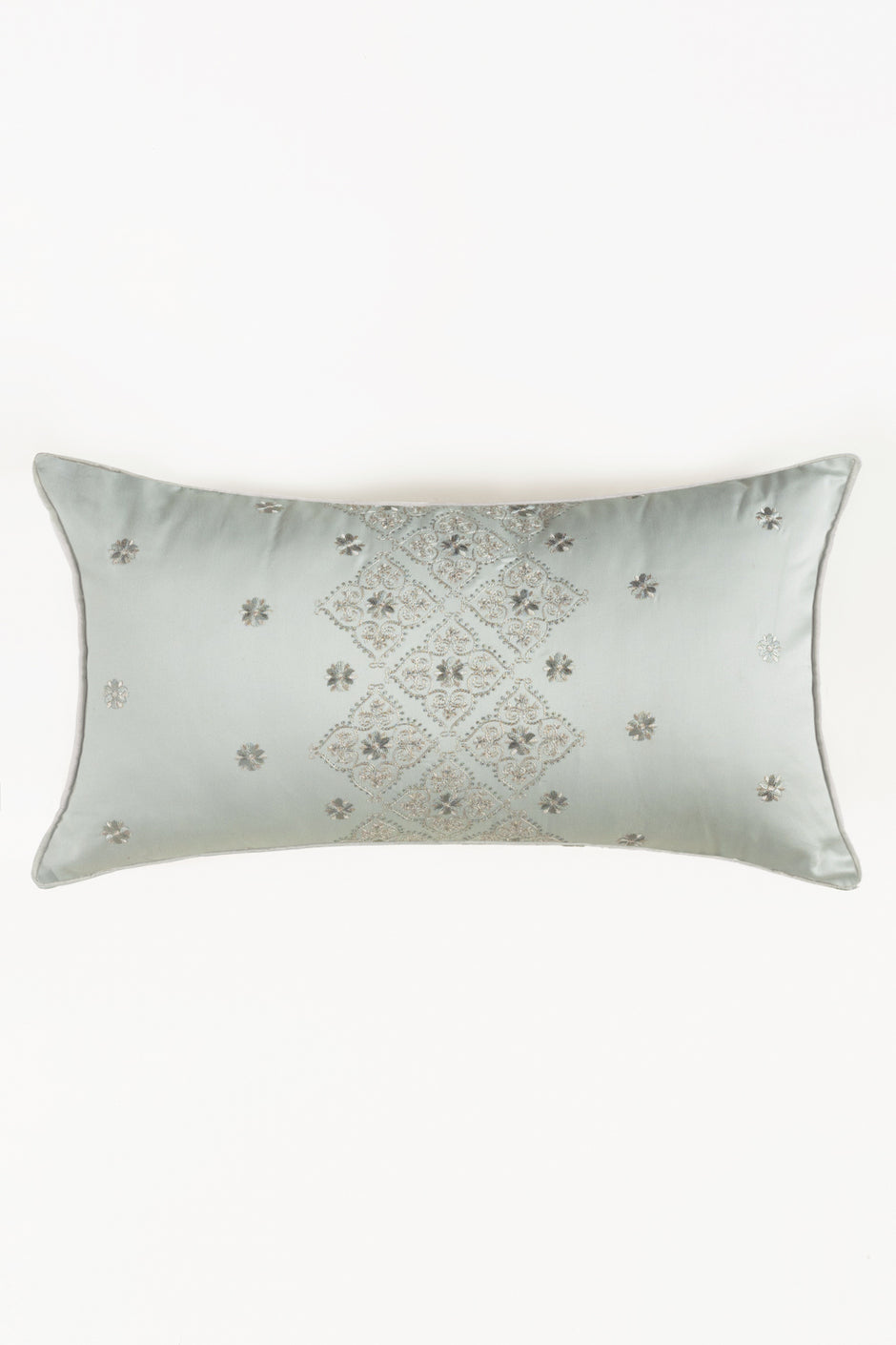 Sage Embroidery Deck Cushion Cover