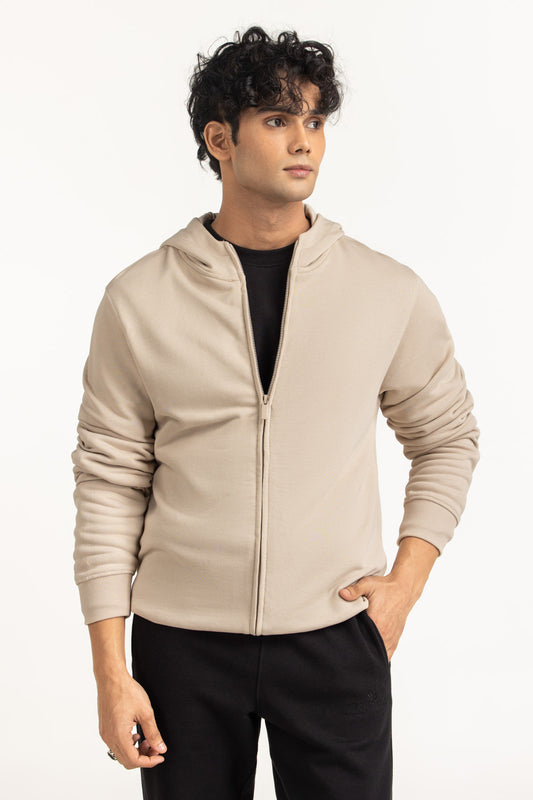 Regular Fit Hooded Zipper MN-HDZ-WS25-003 B