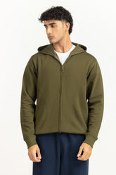 Regular Fit Hooded Zipper MN-HDZ-WS25-006 B