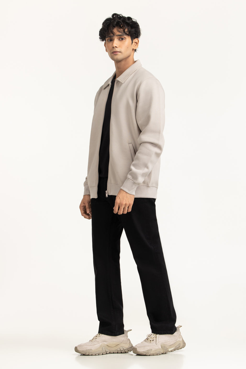 Regular Fit Knitted Jacket