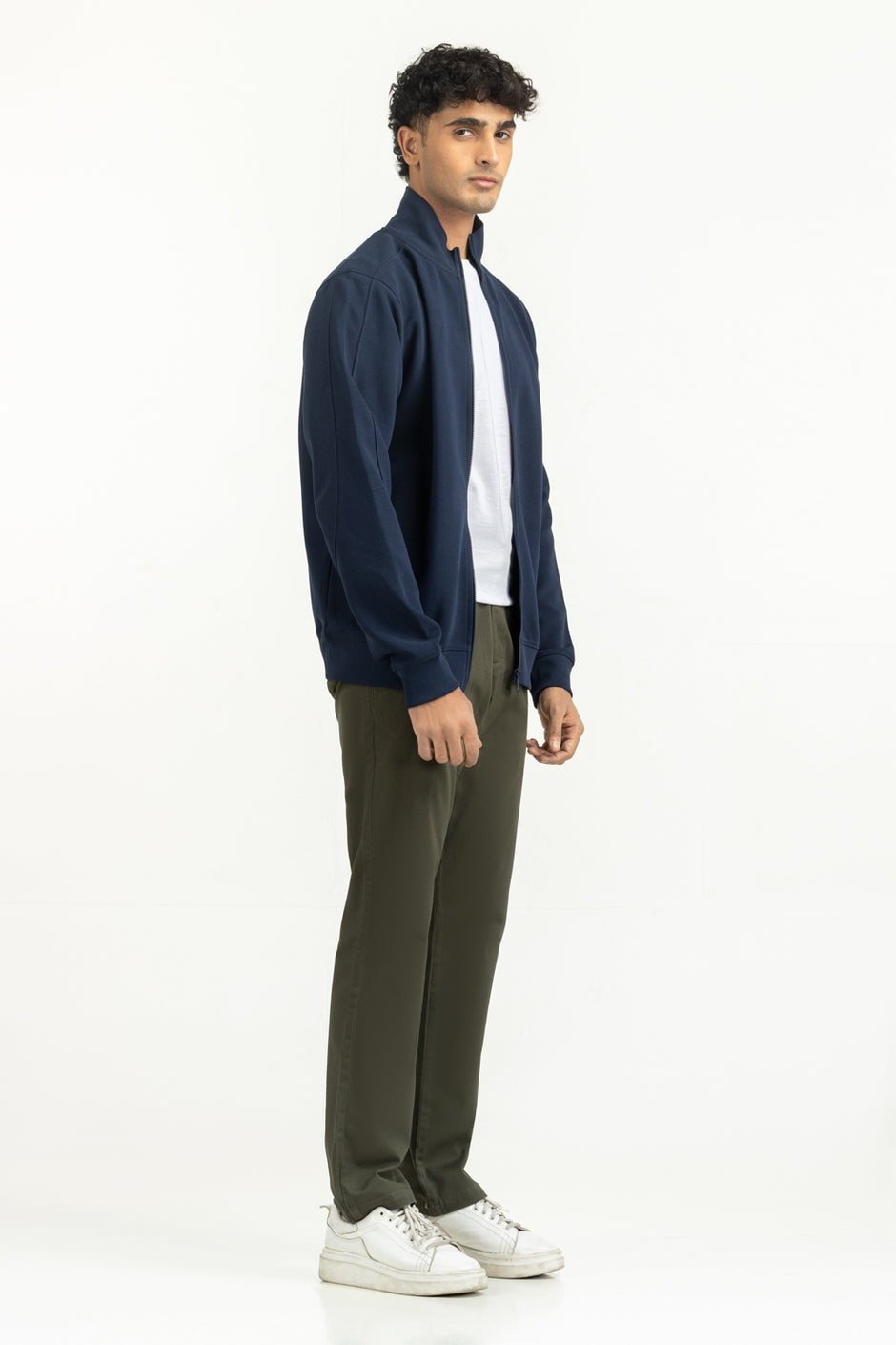 Regular Fit Knitted Zipper