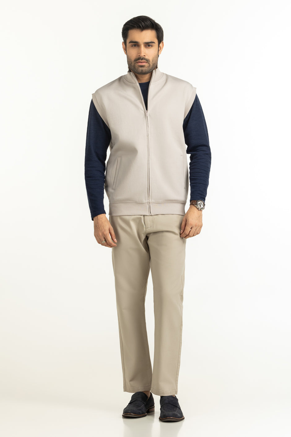 Regular Fit Knitted Vest