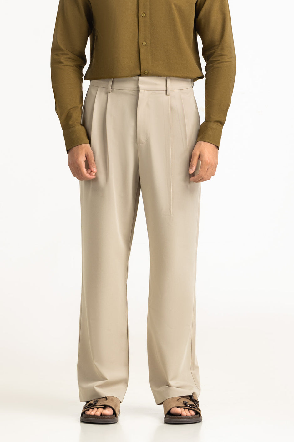 Straight Fit Trousers