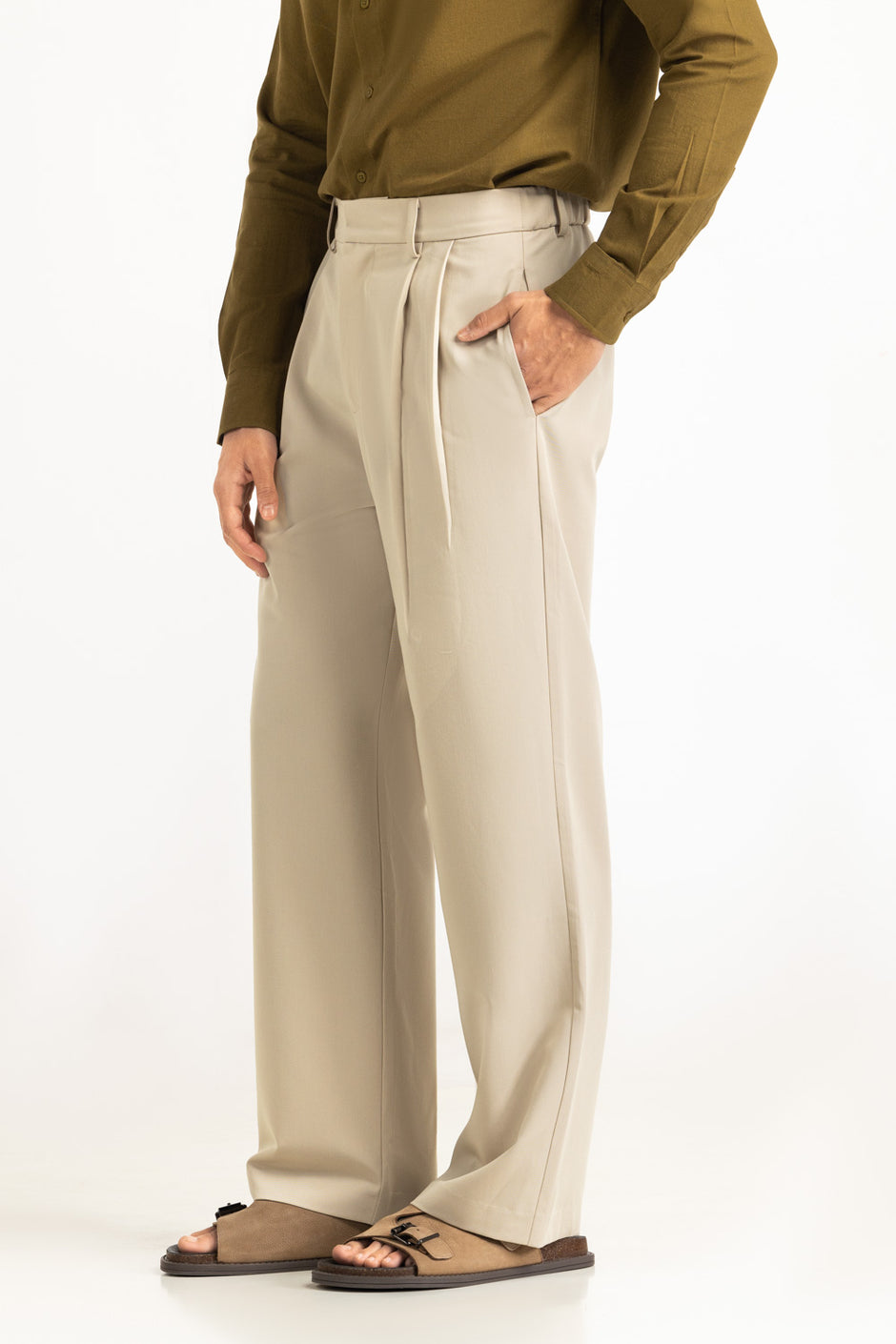 Straight Fit Trousers