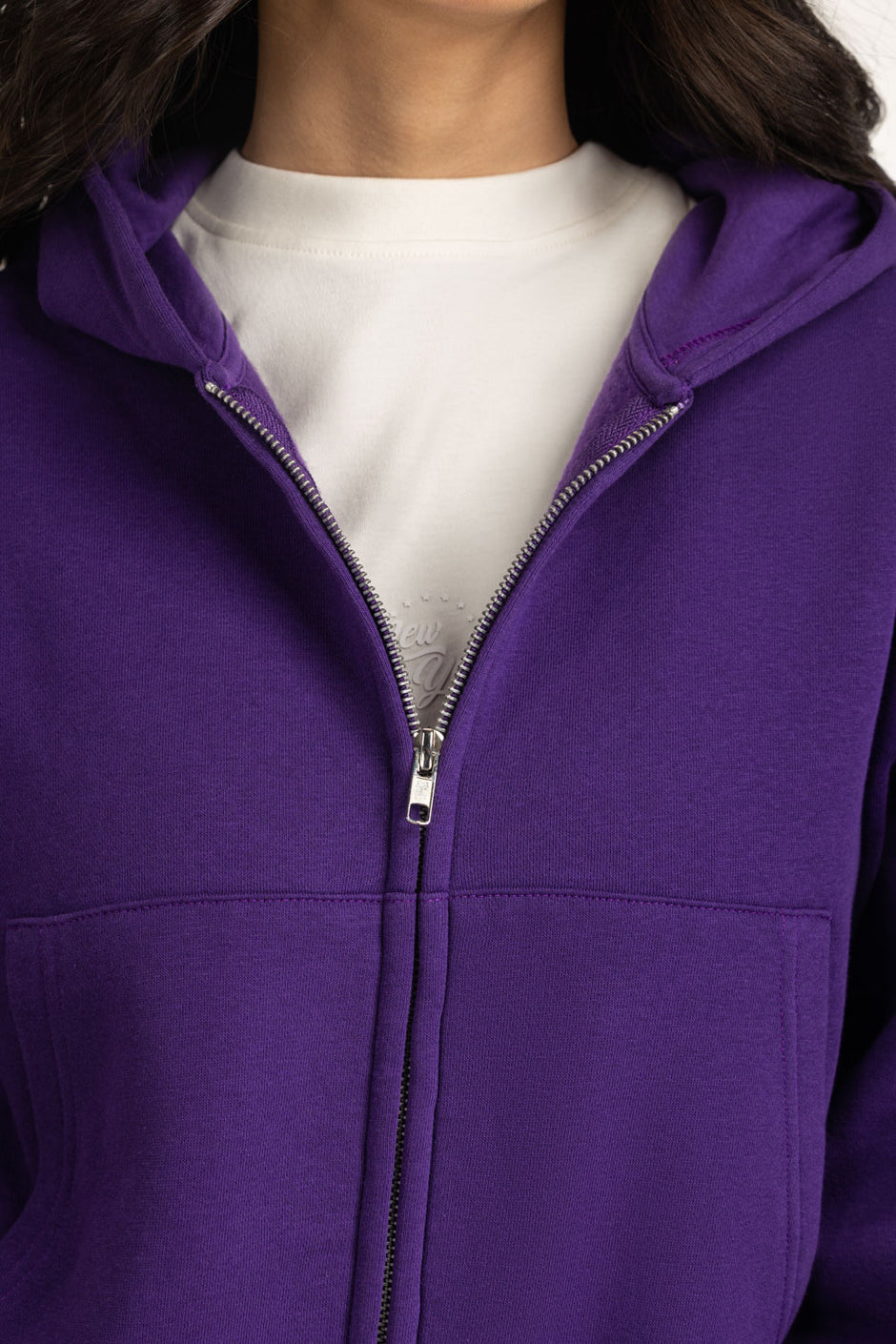 Regular Fit Hooded Zipper