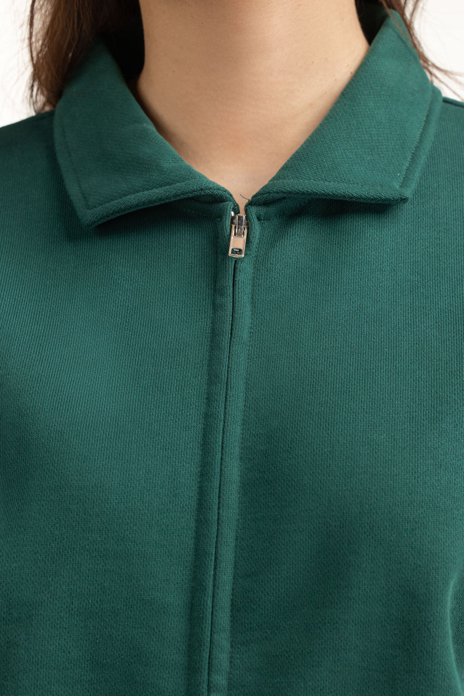 Regular Fit Knitted Zipper
