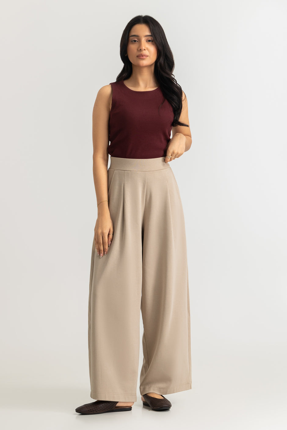 Barrel Fit Trousers