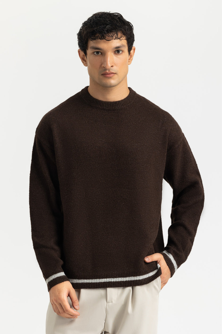 Striped Knit Polo