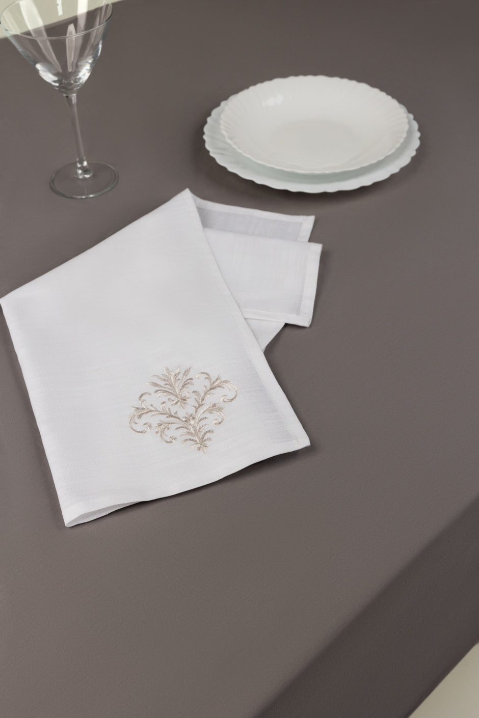 Sand 2 Pcs Embroidered Napkin Set