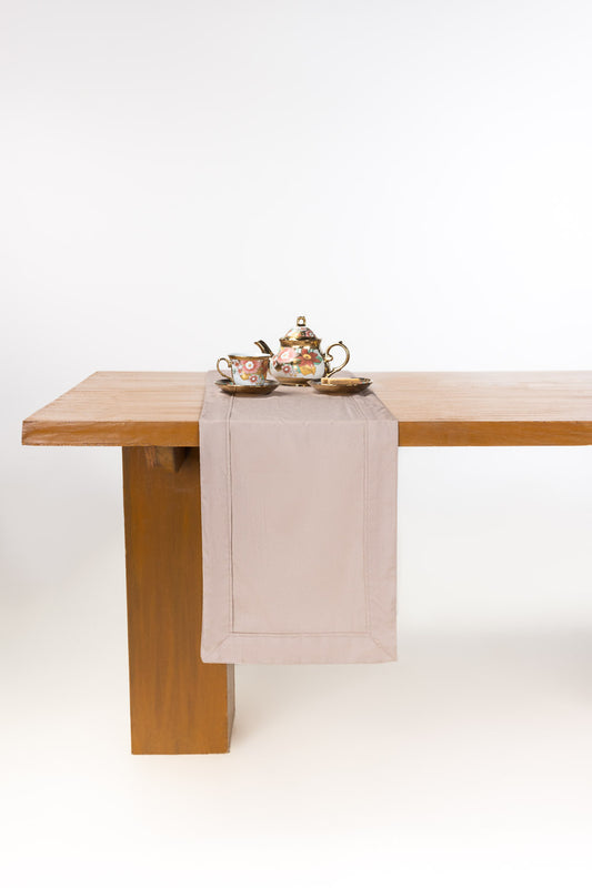 Sand Cube Dobby Table Runner