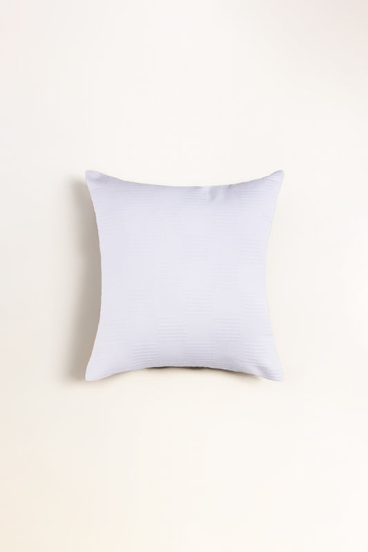 Shine White Thermal Square Cushion