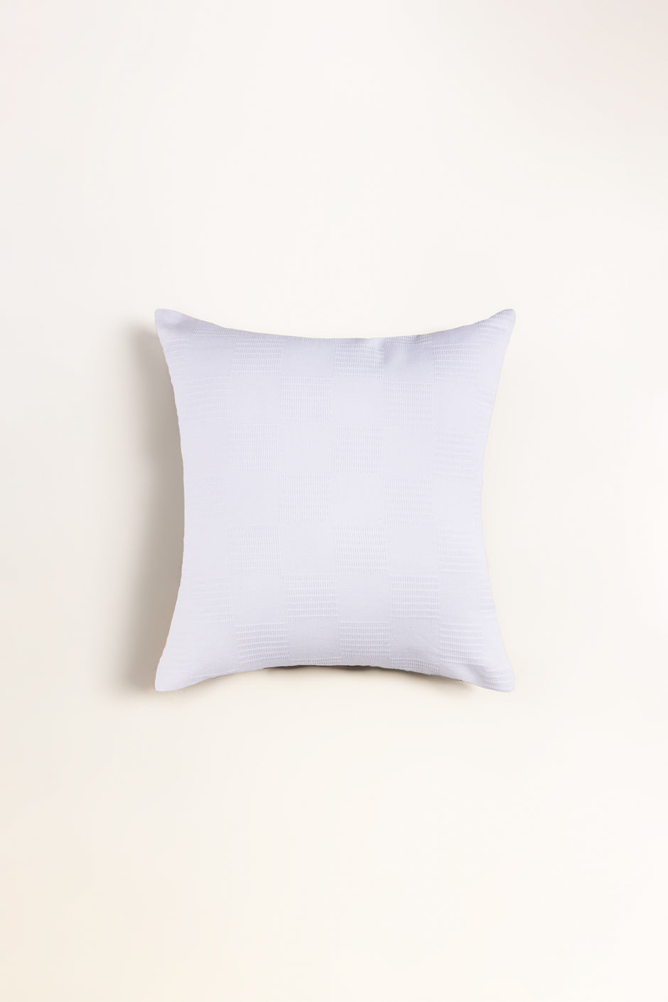 Shine White Thermal Square Cushion