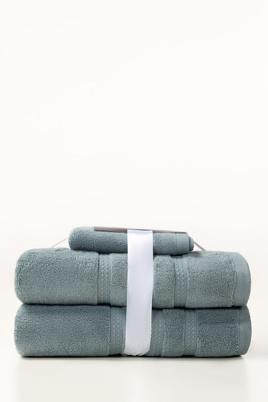 Stone Blue 3pc Zero Twist Towel Set