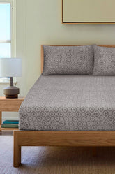 Stone Jersey Fitted Sheet