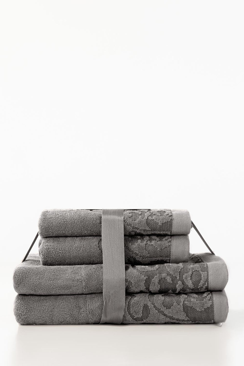 Storm 4pcs Jacquard Dyed Towel Set