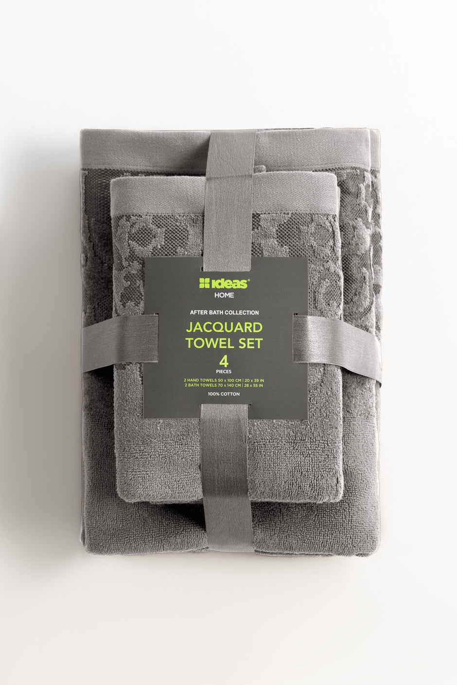 Storm 4pcs Jacquard Dyed Towel Set
