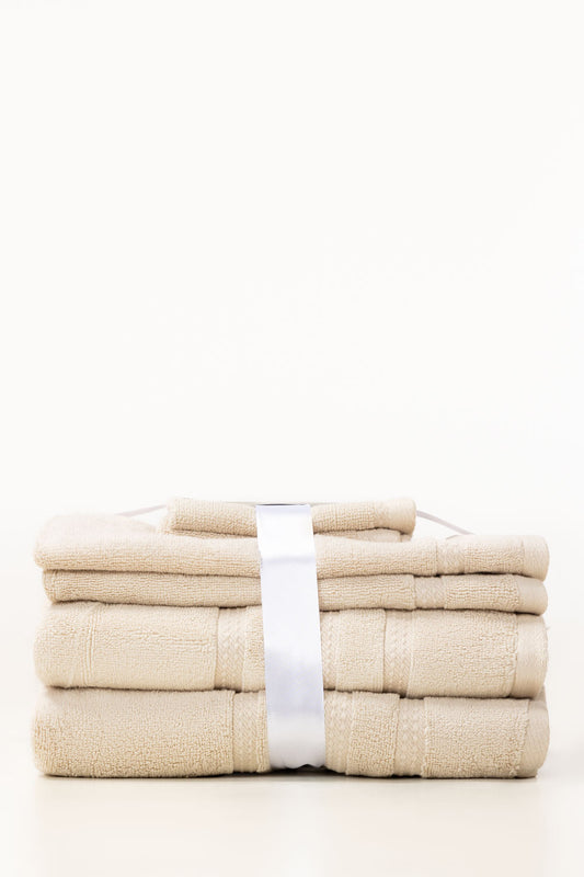Taupe 6pc Zero Twist Towel Set