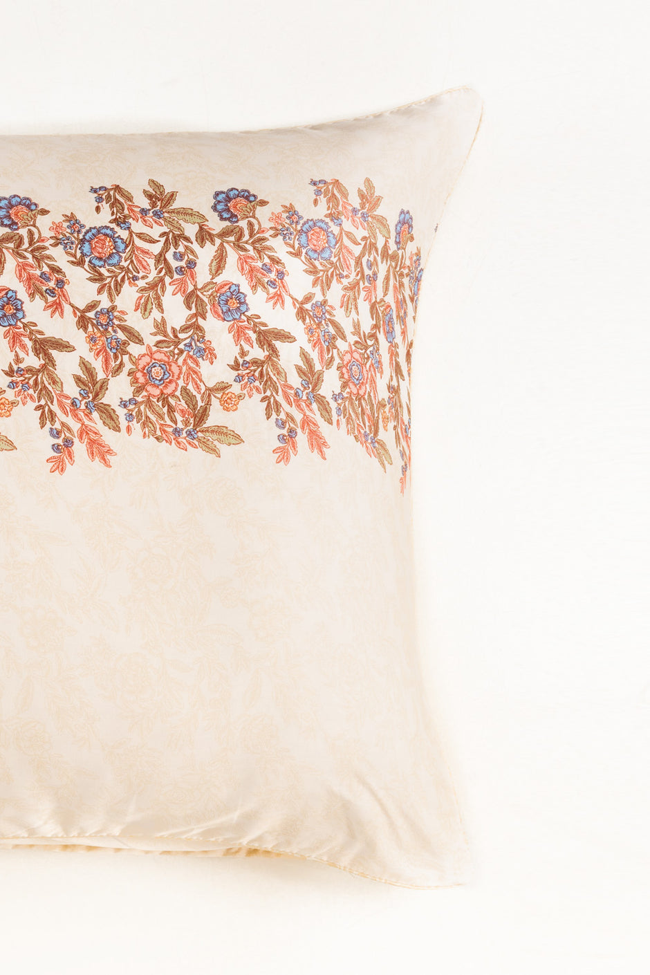 Tea Floral Euro Sham Cushion Cover