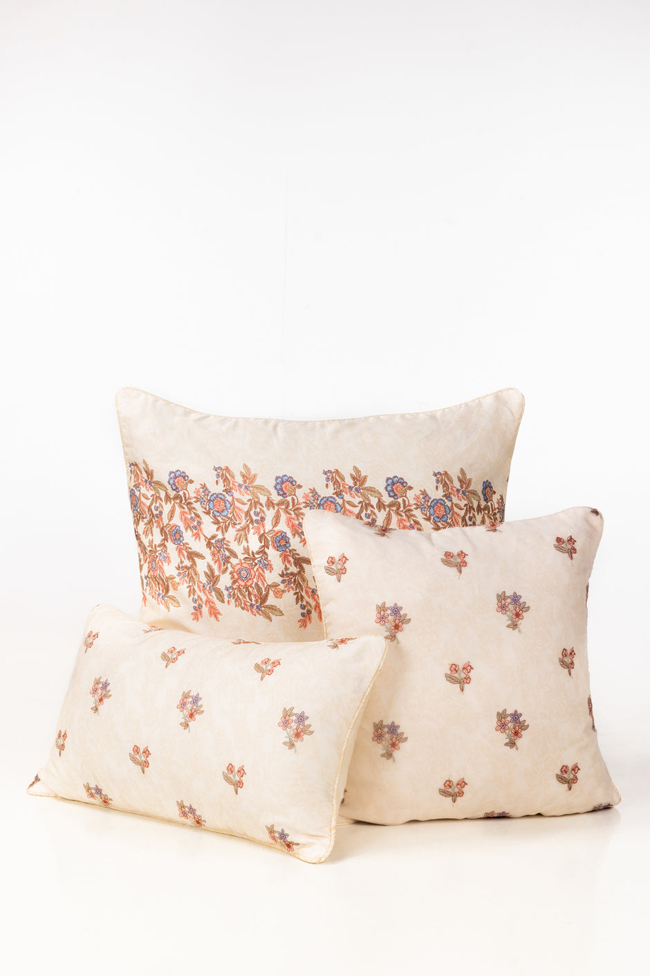 Tea Floral Square Cushion Cover