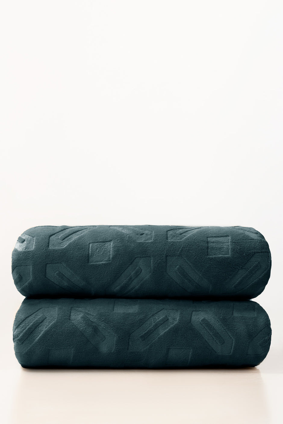 Teal Double Ply Fleece Throw