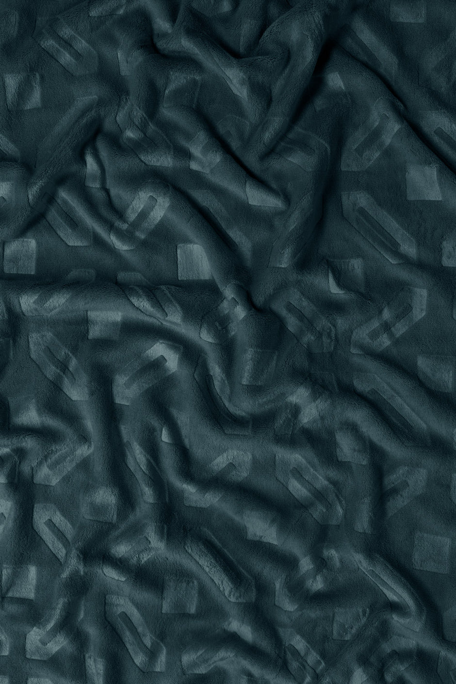 Teal Double Ply Fleece Throw