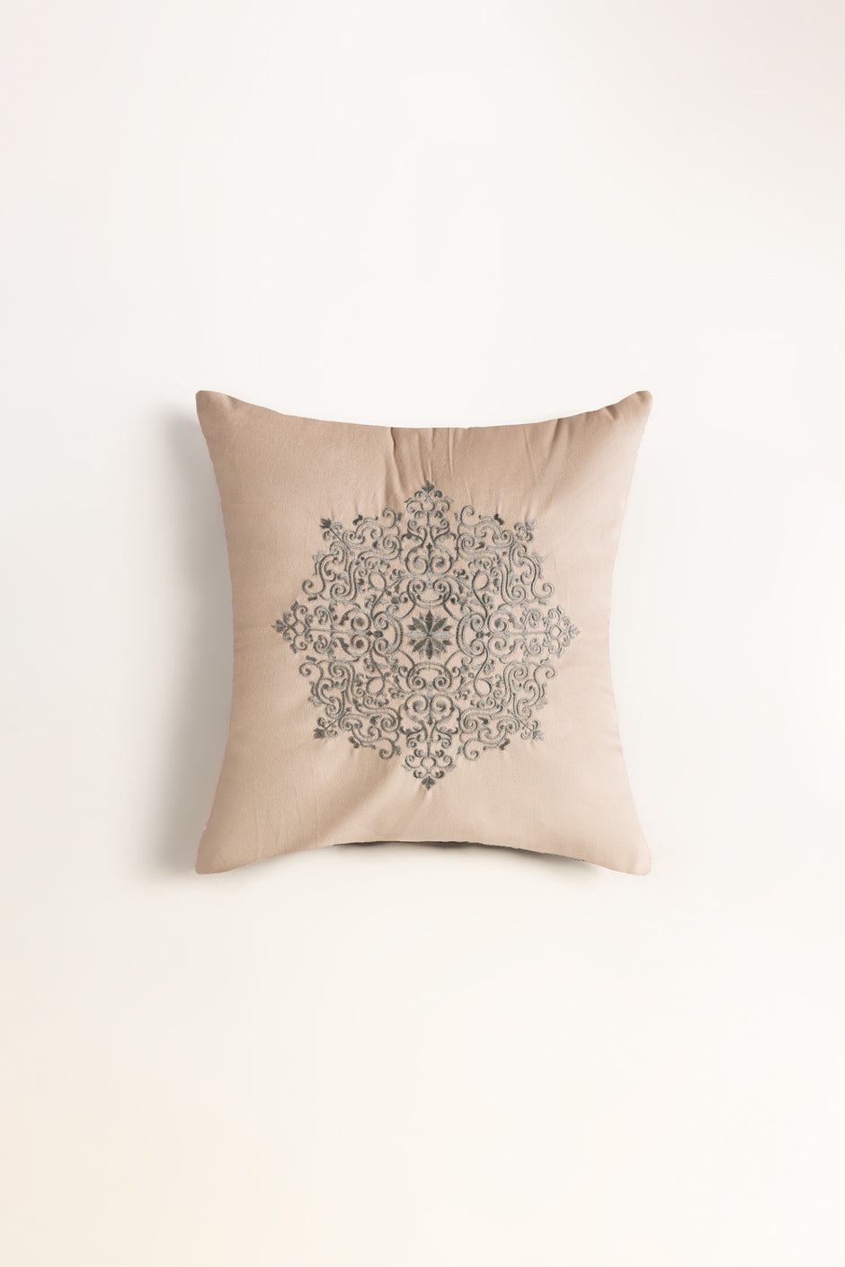 Velvet Embroidered Cushion Cover