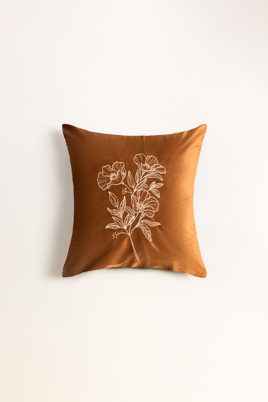 Velvet Embroidered Cushion Cover