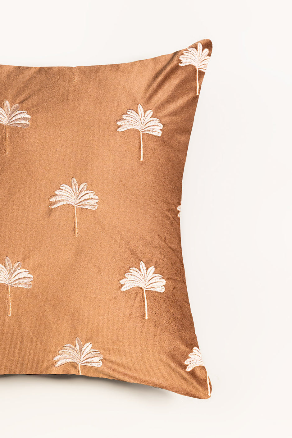 Velvet Embroidered Cushion Cover