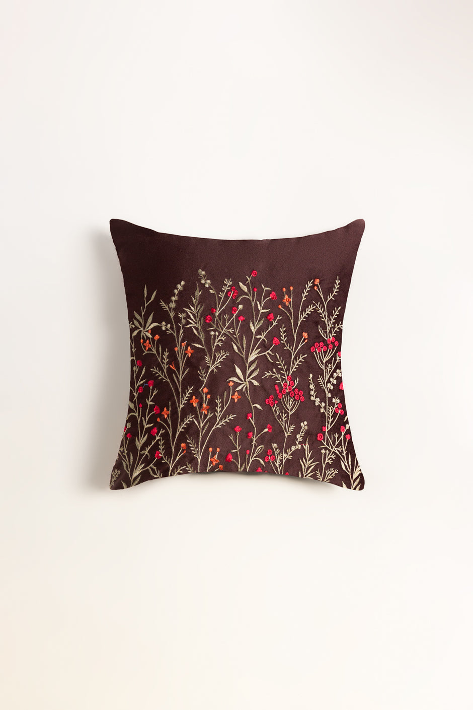 Velvet Embroidered Cushion Cover