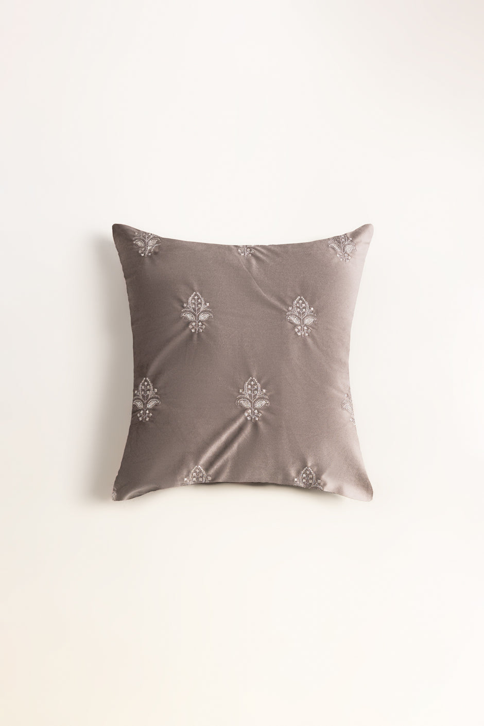 Velvet Embroidered Cushion Cover